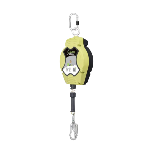 Höhensicherungsgerät für Dach-, Montage- und Servicearbeiten mit größerem Aktionsradius und geringem Freiraum unterhalb des Benutzers