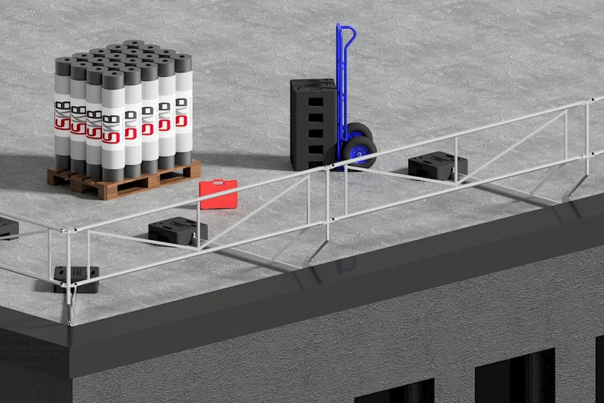 Seitenschutz ist eine kollektive Maßnahme zur Absturzsicherug